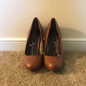 Brown Leather Pumps Michael Antonis